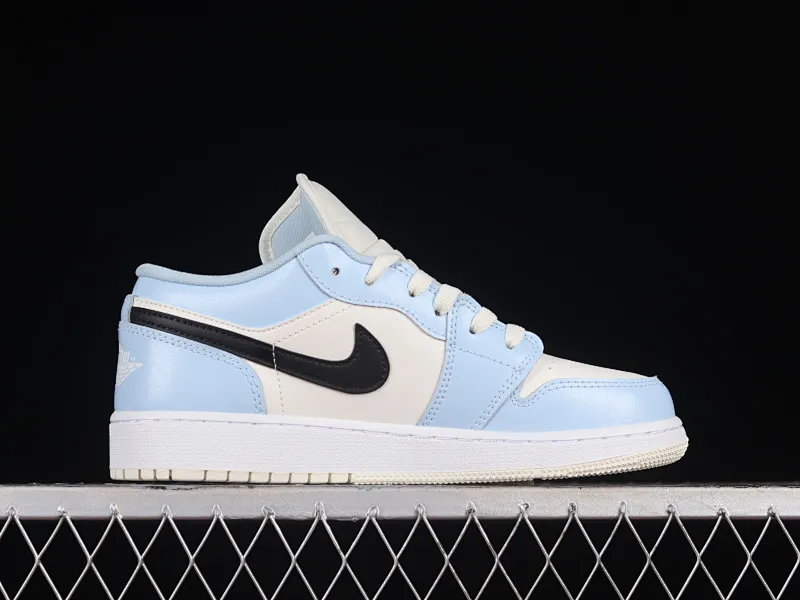 All categories Air Jordan Jordan series basketball shoes Air Jordan 1 Low G version pure original Air Jordan 1 Low "Lce Blue" AJ1 Joe 1 white blue low-top basketball shoes 554723-401